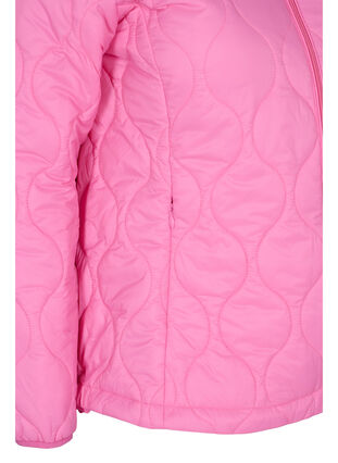 Veste matelassée avec fermeture éclair et poches, Hot Pink, Packshot image number 3