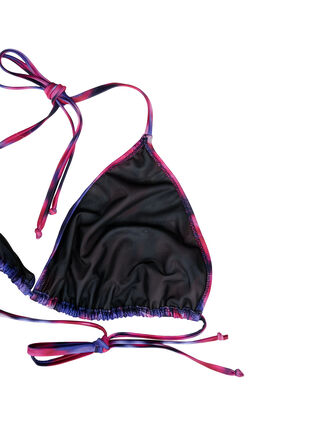 Soutien-gorge de bikini triangle avec imprimé, Pink Flower AOP, Packshot image number 3