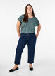 T-shirt met korte mouwen van katoenmix, Groen, Model image number 1