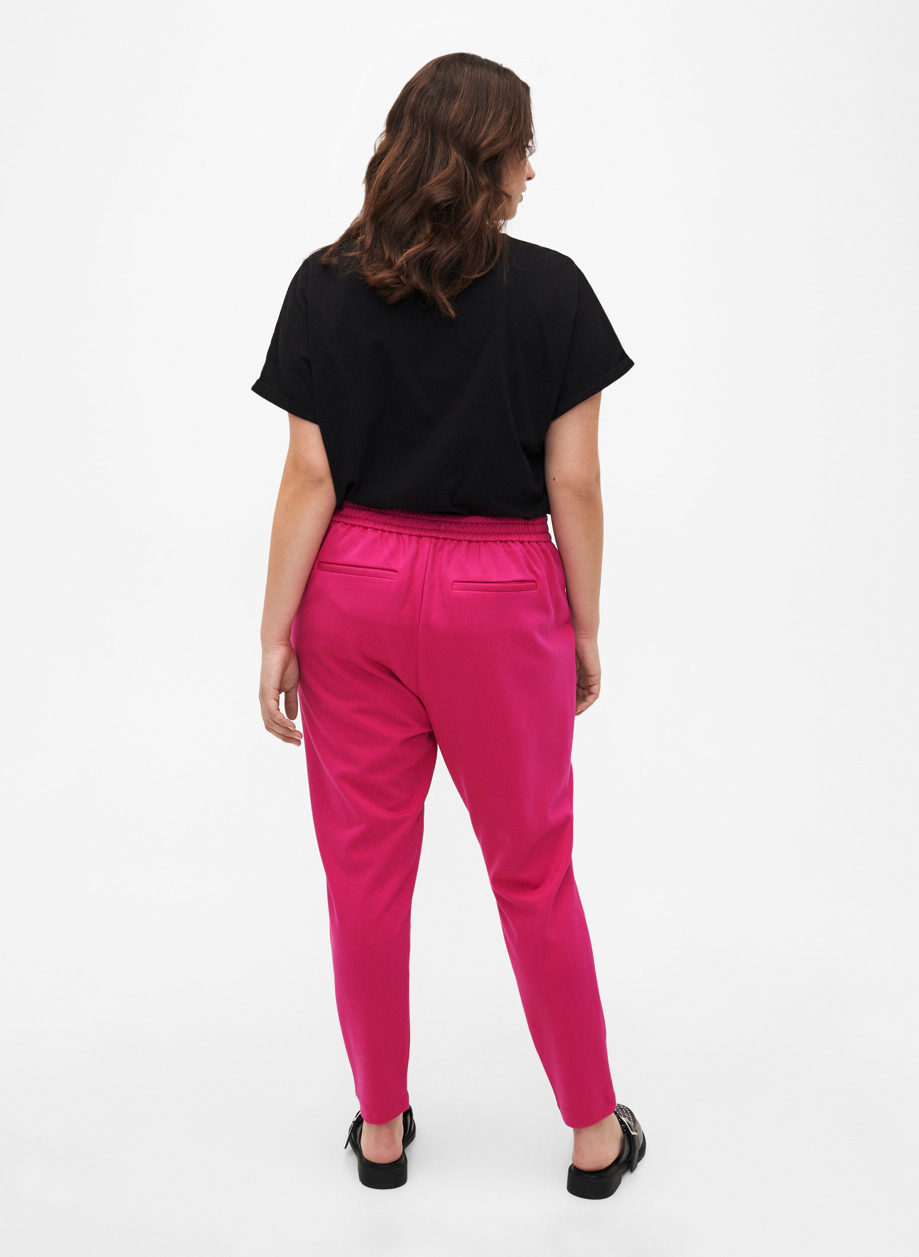 ZizziKorte broek met zakken, Roze, Model image number 2