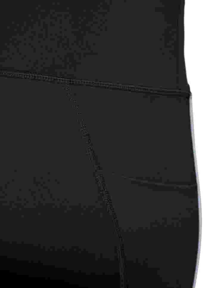 Collants d'entraînement avec réflecteurs et poche latérale, Black, Packshot image number 3