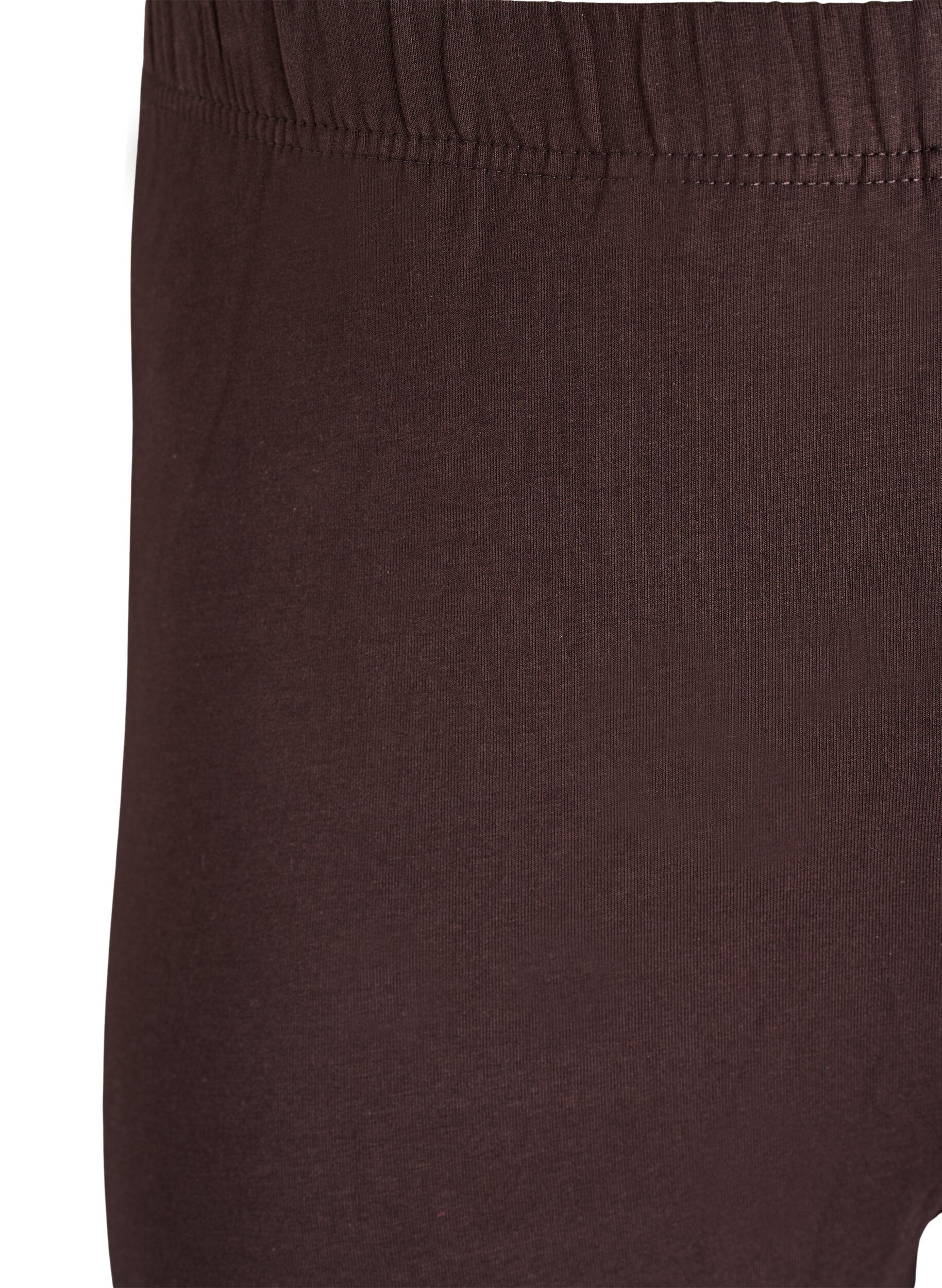 ZizziLeggings en coton avec doublure, Marron, Packshot image number 2