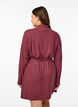 Robe de chambre avec ceinture à nouer, Rose Brown, Model image number 1