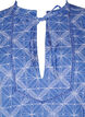 Tuniek met borduursel en strikdetail, Blauw, Packshot image number 2