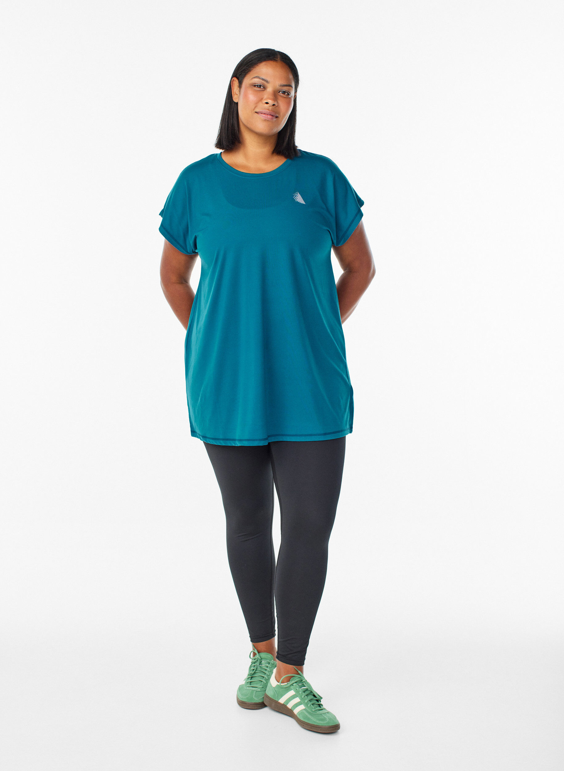 ZizziLang workout T-shirt, Blauw, Model image number 1