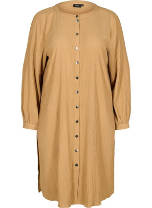 Robe chemise à manches longues , Indian Tan, Packshot image number 0