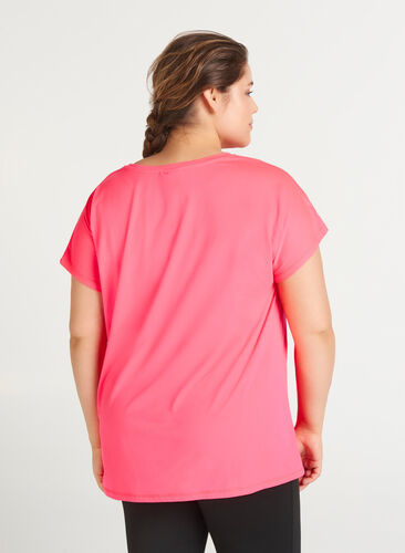 T-shirt basique, Neon pink, Model image number 1