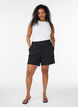 Korte broek met zakken en losse pasvorm, Zwart, Model image number 1
