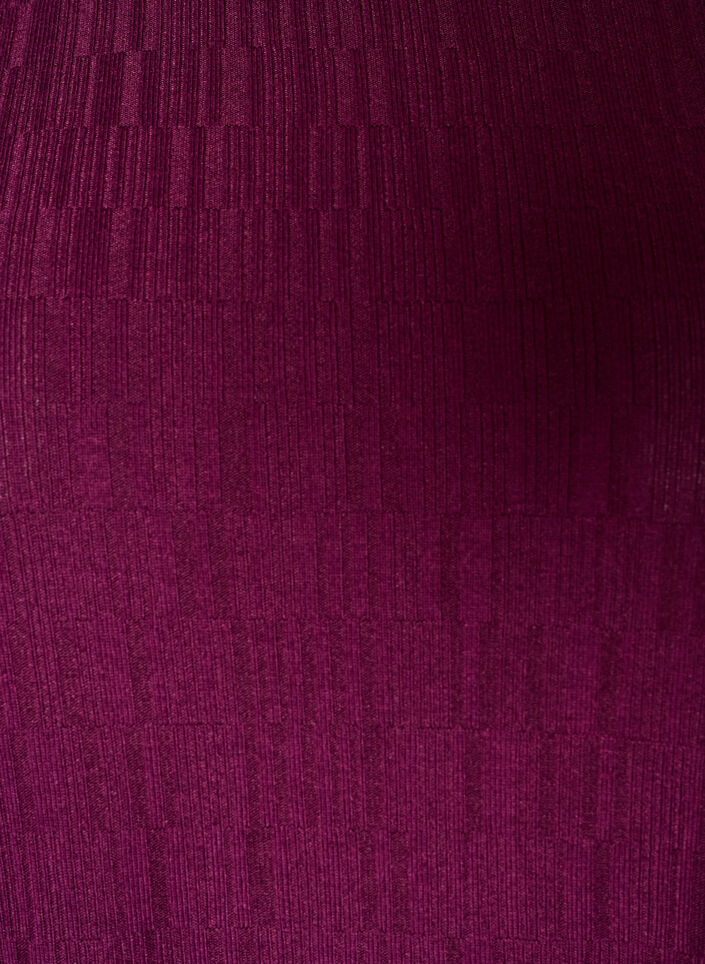 Blouse met textuur en 3/4 mouwen, Paars, Packshot image number 2