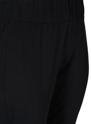 Pantalon en coton à revers, Black, Packshot image number 2