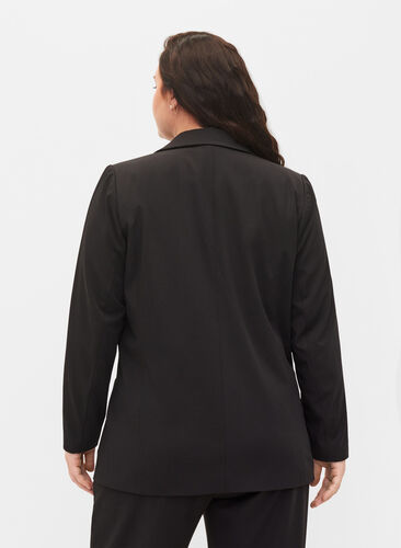 Blazer classique avec poches, Black, Model image number 1