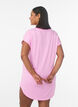 Nachtjapon met korte mouwen en tekstopdruk, Roze, Model image number 2
