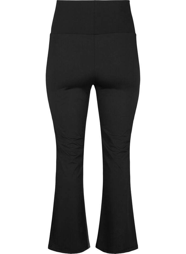 Pantalon d'entraînement évasé à taille haute, Noir, Packshot image number 1