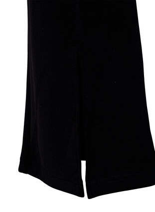 Flared broek met split aan de voorkant, Black, Packshot image number 3