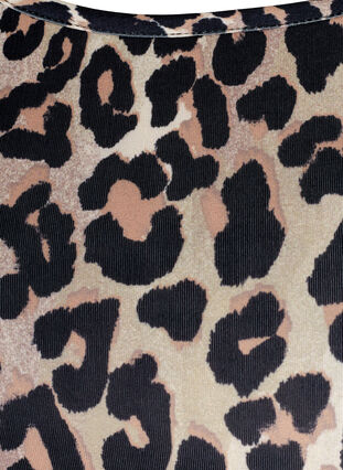 Haut de sport avec imprimé léopard et résille , Leopard, Packshot image number 2
