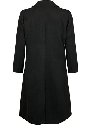 Manteau avec boutons et poches, Black, Packshot image number 1