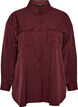 Gestreept overhemd met borstzakken, Rood, Packshot image number 0