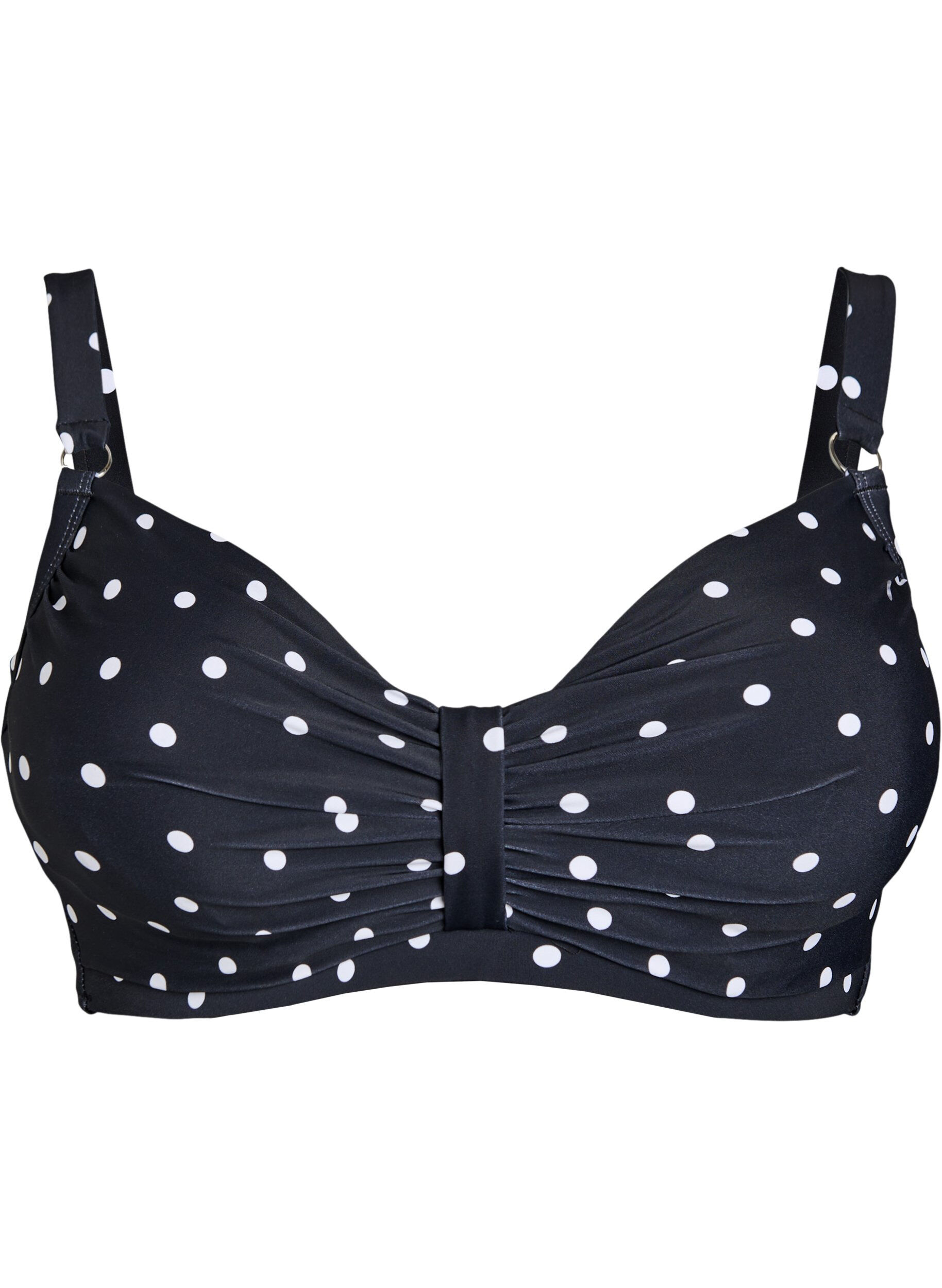 ZizziHaut de bikini avec armatures et imprim&eacute;, Noir, Packshot image number 0