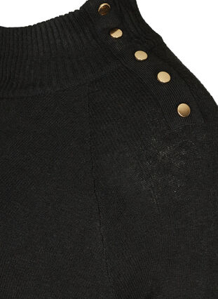 Poncho tricoté avec boutons, Black, Packshot image number 3