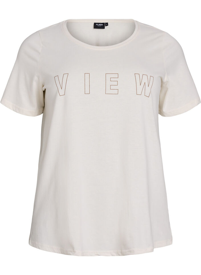 FLASH - T-shirt avec motif, Vanille, Packshot image number 0