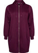 Lange hoodie met ritssluiting en zakken, Paars, Packshot image number 0