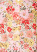 Bloemenblouse met broderiegatwerk en V-hals, Roze, Packshot image number 2
