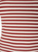 Gestreepte tanktop met een ribstructuur, Rood, Packshot image number 2