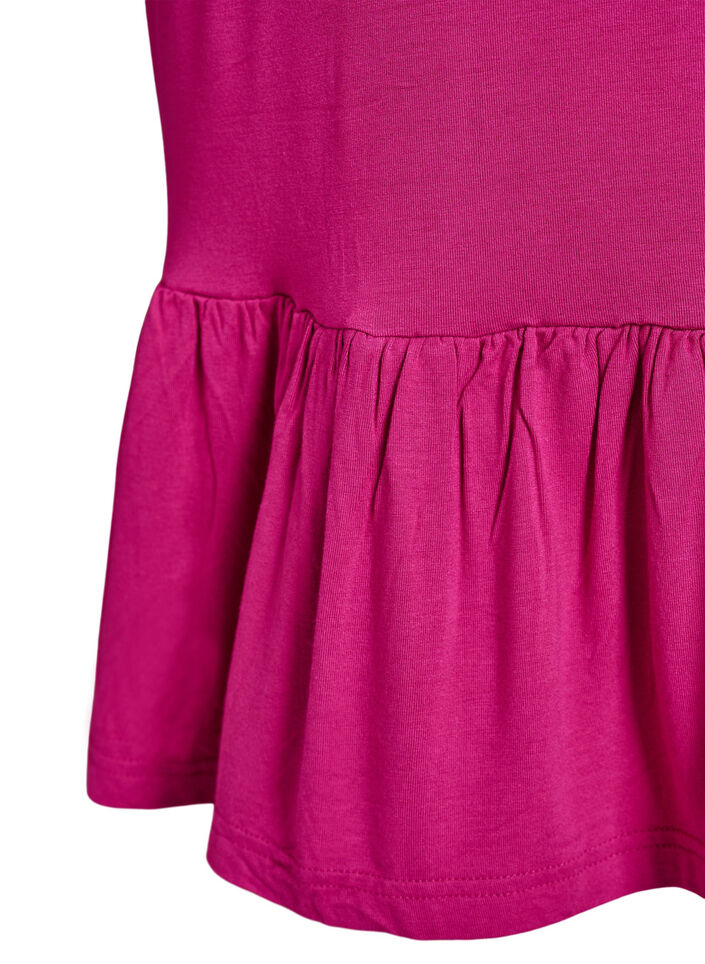 Robe de plage en viscose avec bretelles tress&eacute;es, Rose, Packshot image number 3