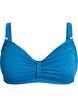 Soutien-gorge de bikini &agrave; armatures avec drap&eacute;, Bleu, Packshot image number 0
