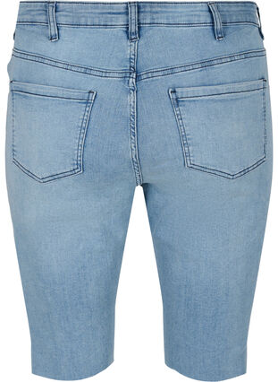 Short long en jean de coton, Blue denim, Packshot image number 1