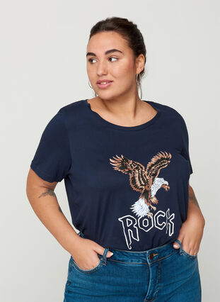 T-shirt, Navy Blazer/Rock, Model image number 0