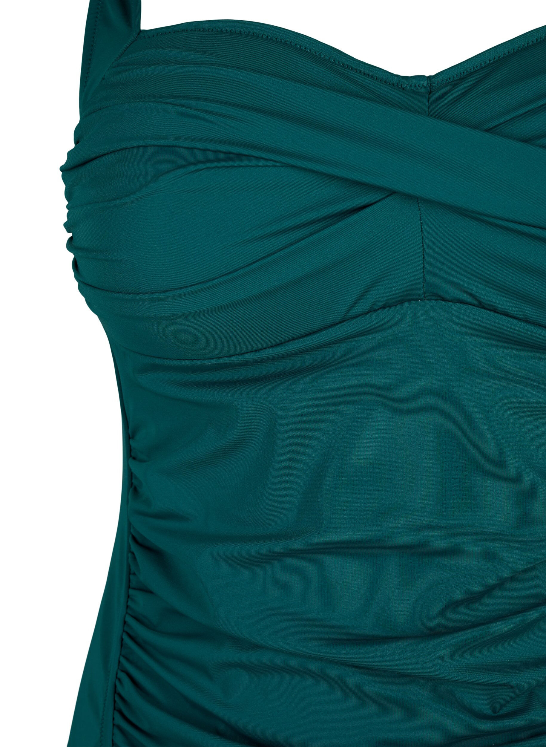 ZizziGedrapeerde tankini, Groen, Packshot image number 2