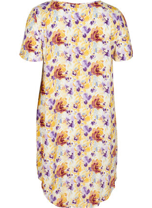 Robe florale manches courtes, Flower AOP, Packshot image number 1