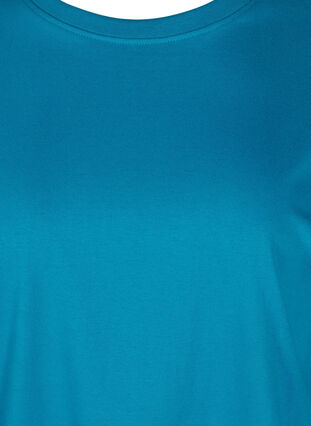 T-shirt à manches courtes en coton, Fjord Blue, Packshot image number 2