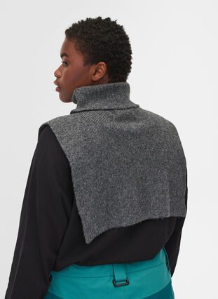 Cache cou en tricot, Grey, Model image number 1