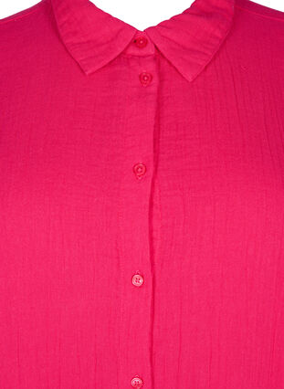 Chemise avec col en mousseline de coton, Bright Rose, Packshot image number 2