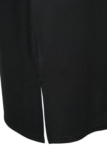 Robe en jersey à manches longues avec boutons décoratifs, Black, Packshot image number 3