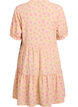 Robe courte &agrave; coupe &eacute;vas&eacute;e, Jaune, Packshot image number 1