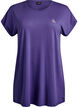 T-shirt long d'entra&icirc;nement, Violet, Packshot image number 0