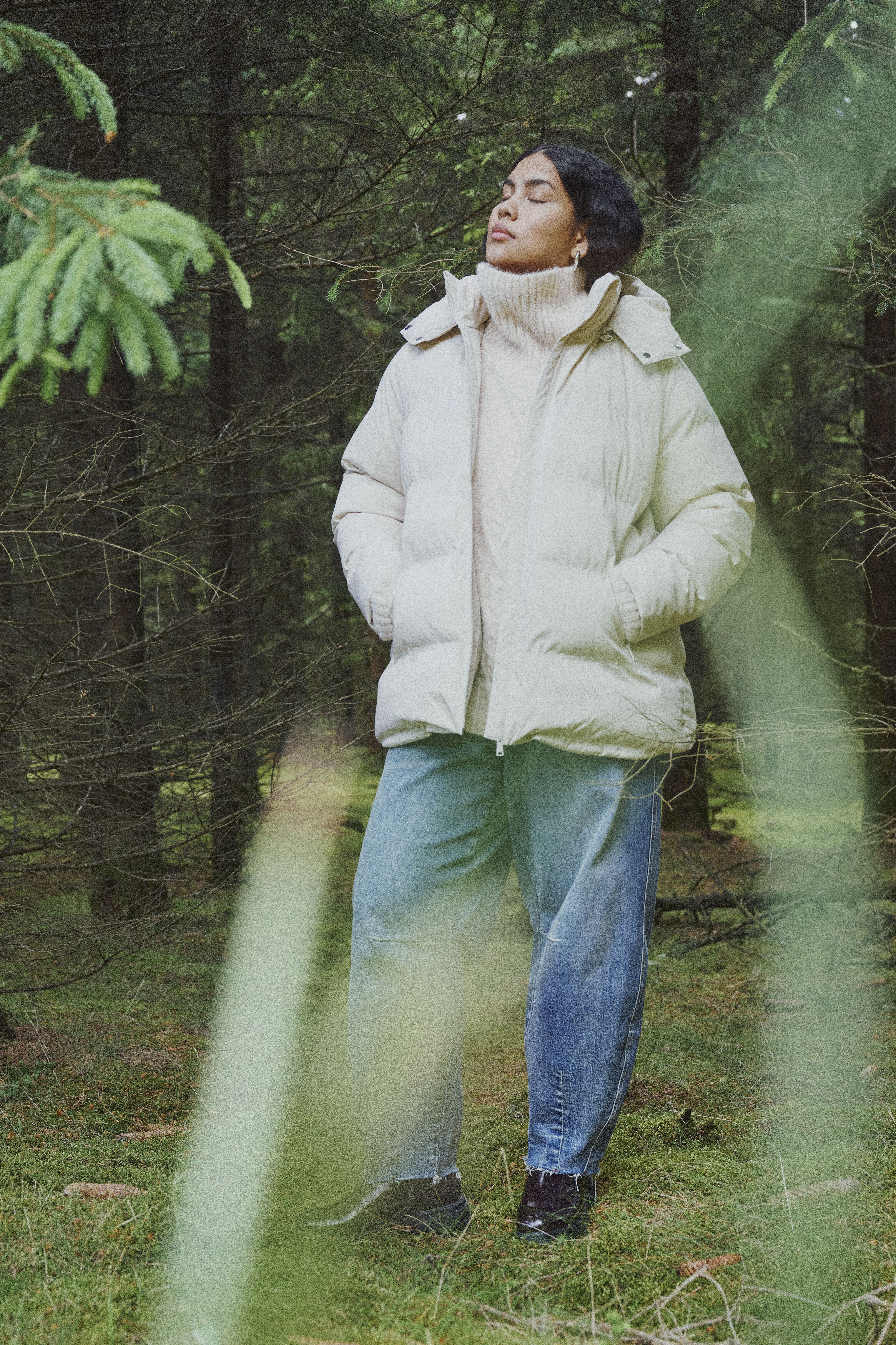 Zachte Scandinavische winterstijl, , Model