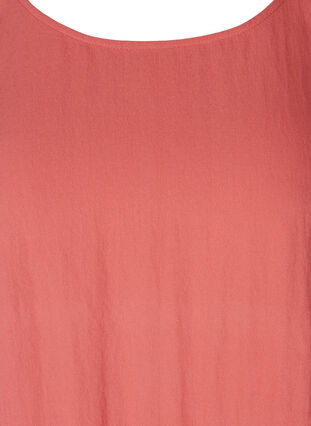Viscose jurk met korte mouwen en zakken, Faded Rose, Packshot image number 2
