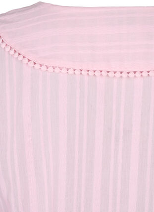 Katoen-viscosemix jurk met 3/4 mouwen, Almond Blossom, Packshot image number 4