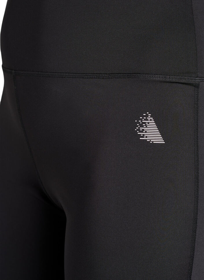 Pantalon de training &eacute;vas&eacute; taille haute, Noir, Packshot image number 2