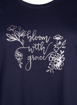 FLASH – T-shirt imprimé, Navy Blazer Bloom, Packshot image number 2
