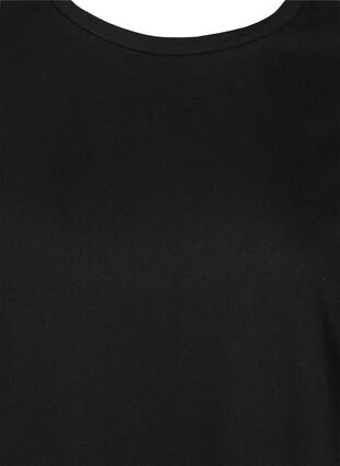 Sweat jurk met 3/4 mouwen en zakken, Black, Packshot image number 2