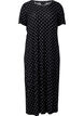 Robe midi en viscose à manches courtes, Black Dot, Packshot image number 0