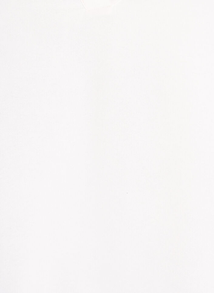 Blouse avec poignets smock&eacute;s et col en V, Vanille, Packshot image number 2