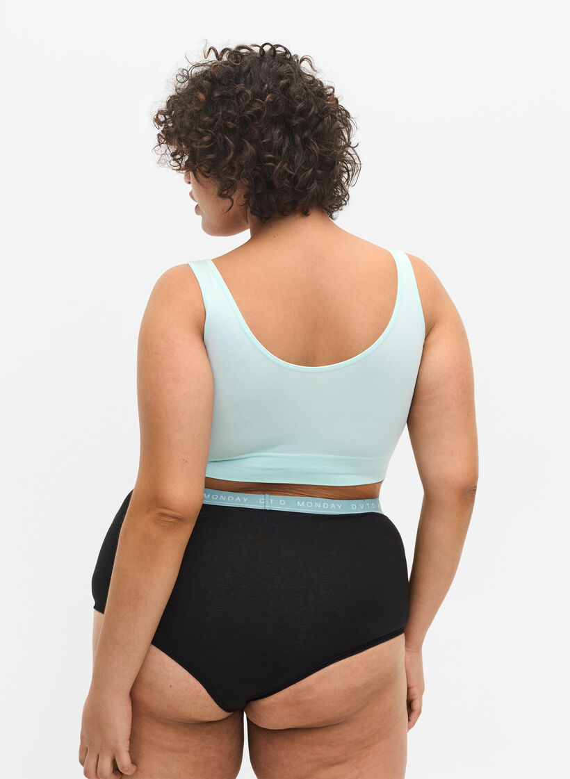 Pack de 7 hipsters de Cotton avec inscription des jours de la semaine, Multi Pastel Pack, Model image number 1