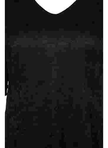 Robe en dentelle manches 3/4, Black, Packshot image number 2
