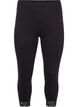 Driekwart legging met kanten rand, Black, Packshot image number 0